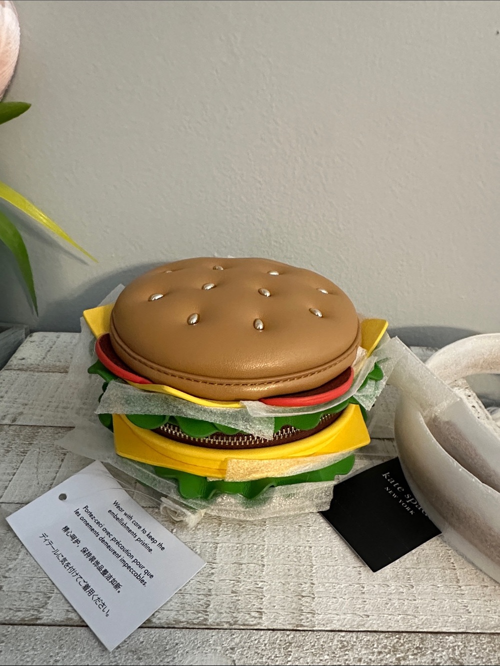 Nwt Kate spade snack bar cheeseburger 3d crossbody bag - Picture 4 of 11